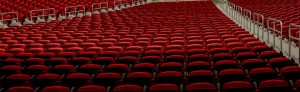 Normal seating layout at a concert event seated venue.