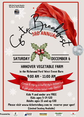 Santa Breakfast 12/6/25, Hanover Vegetable Farm